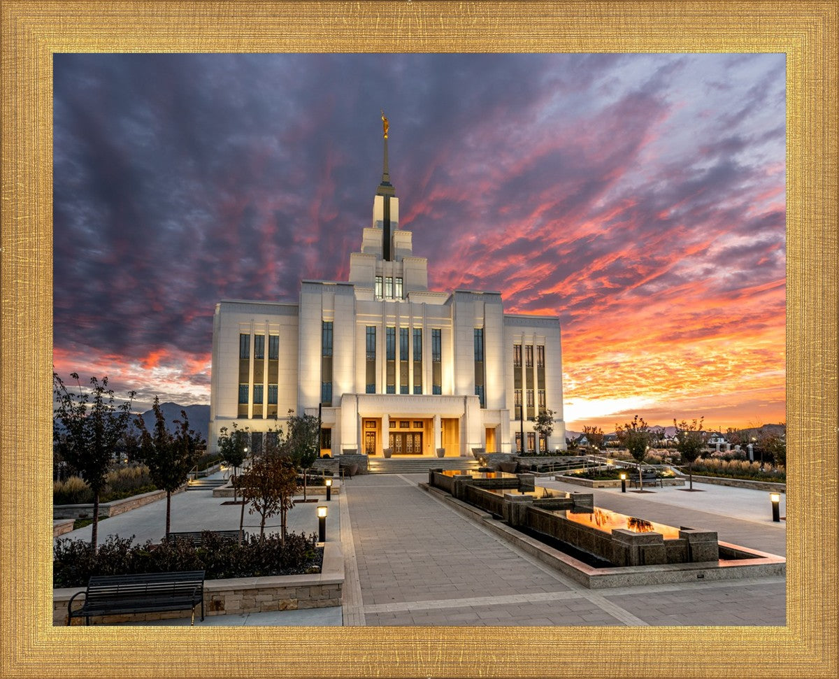 Saratoga Springs Utah Colorful Sunrise