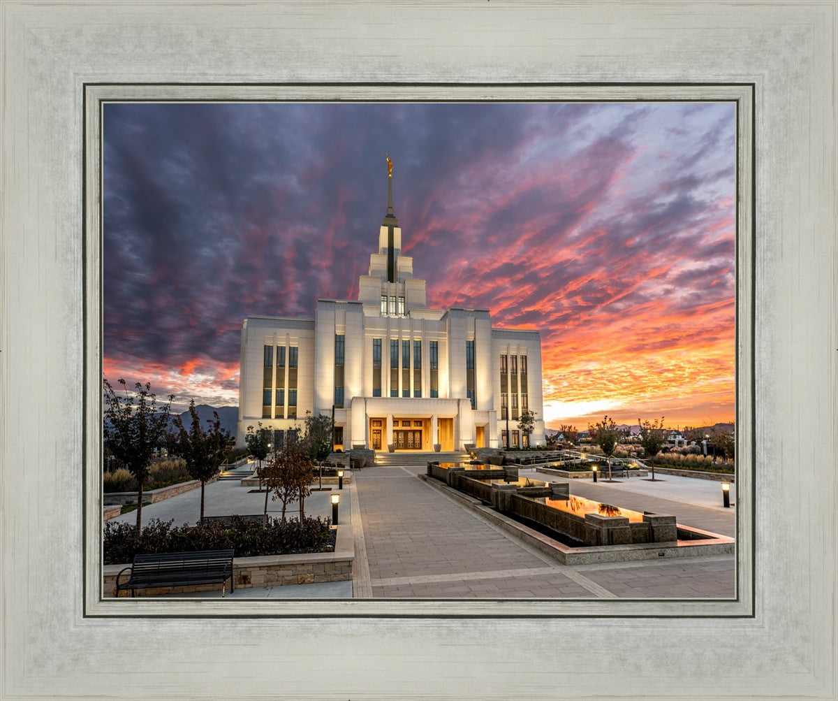 Saratoga Springs Utah Colorful Sunrise