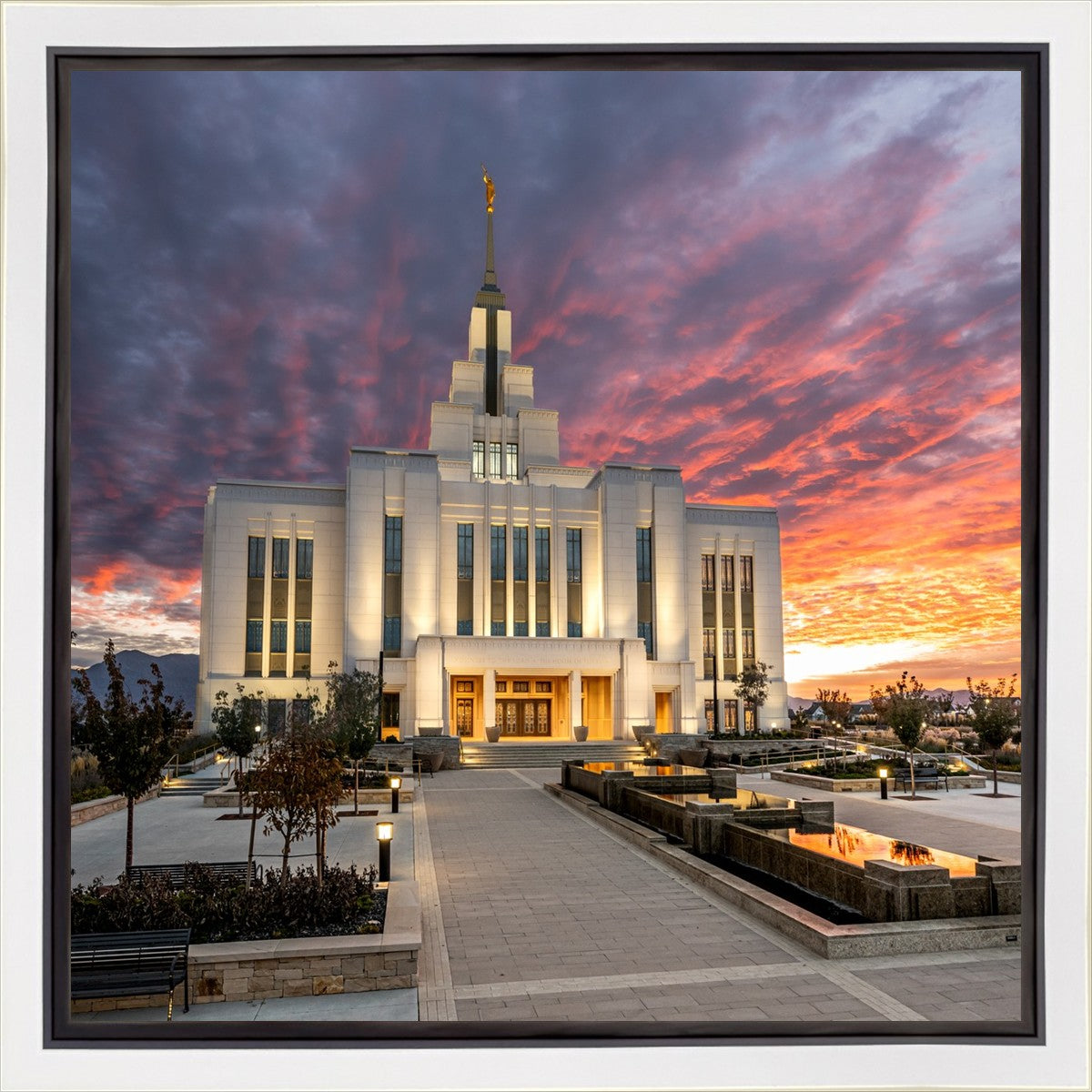 Saratoga Springs Utah Colorful Sunrise