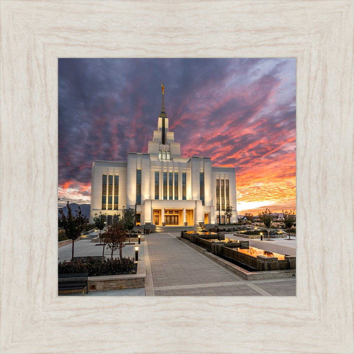 Saratoga Springs Utah Colorful Sunrise