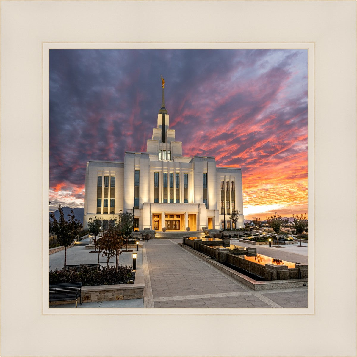 Saratoga Springs Utah Colorful Sunrise