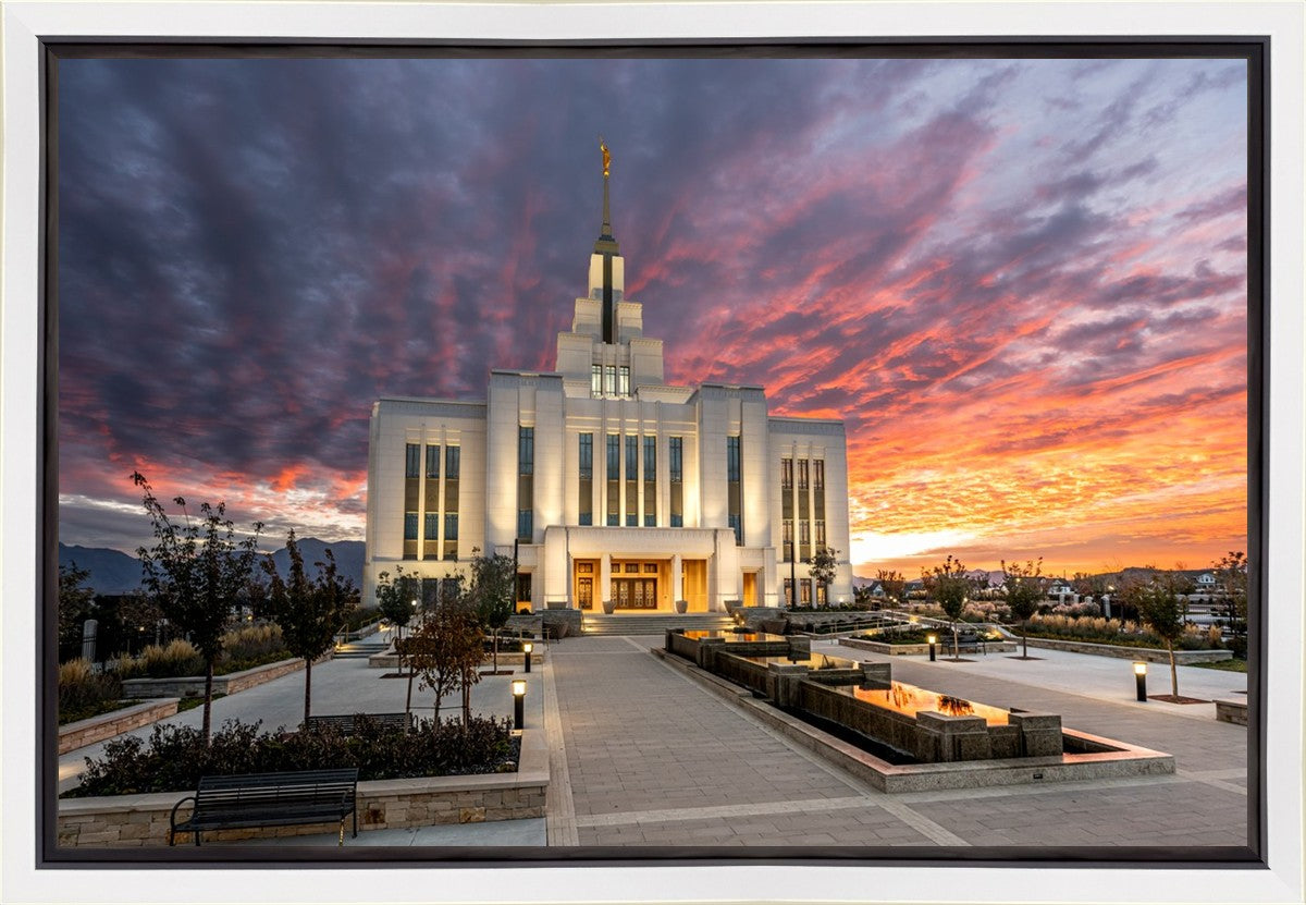 Saratoga Springs Utah Colorful Sunrise