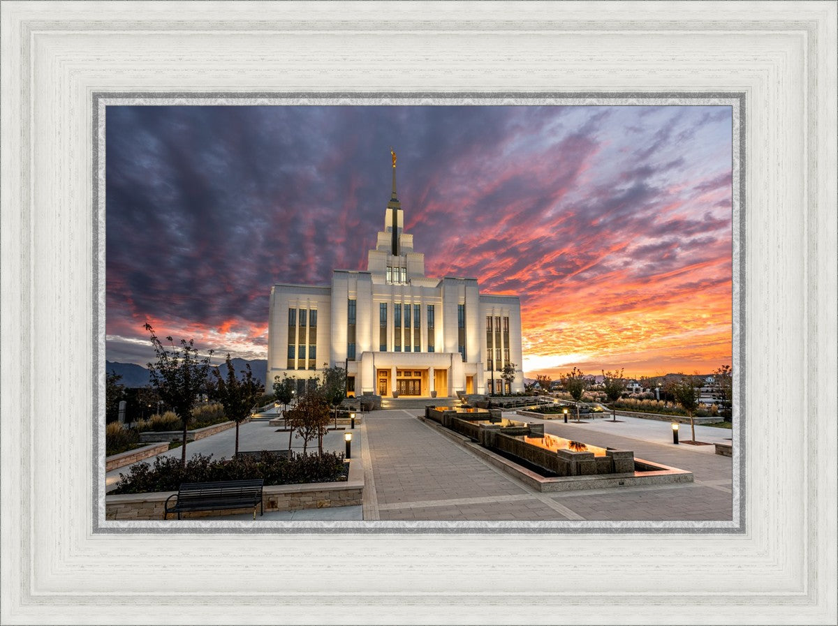 Saratoga Springs Utah Colorful Sunrise