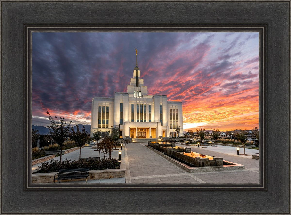 Saratoga Springs Utah Colorful Sunrise