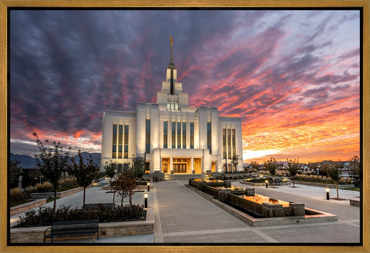 Saratoga Springs Utah Colorful Sunrise