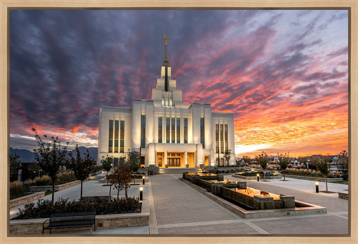 Saratoga Springs Utah Colorful Sunrise