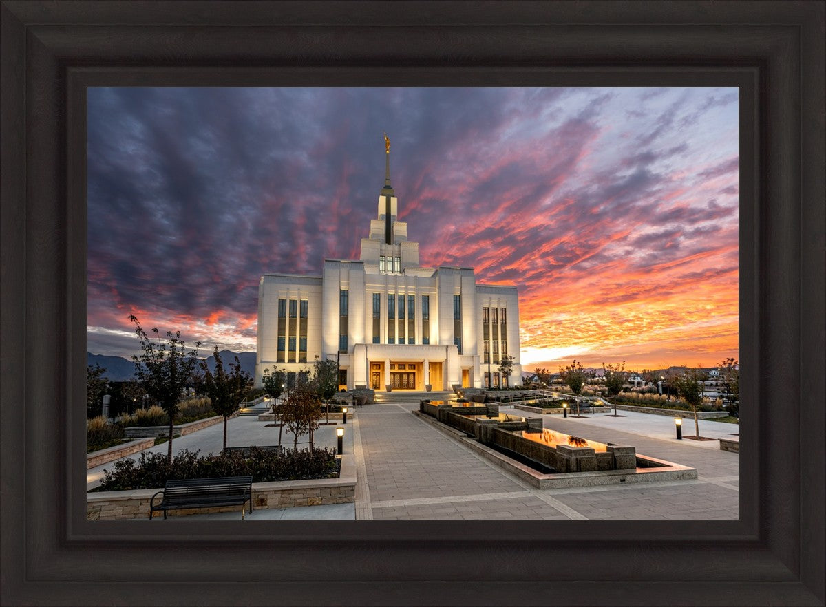 Saratoga Springs Utah Colorful Sunrise