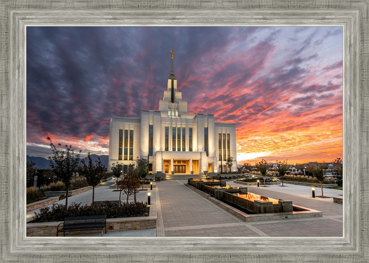 Saratoga Springs Utah Colorful Sunrise