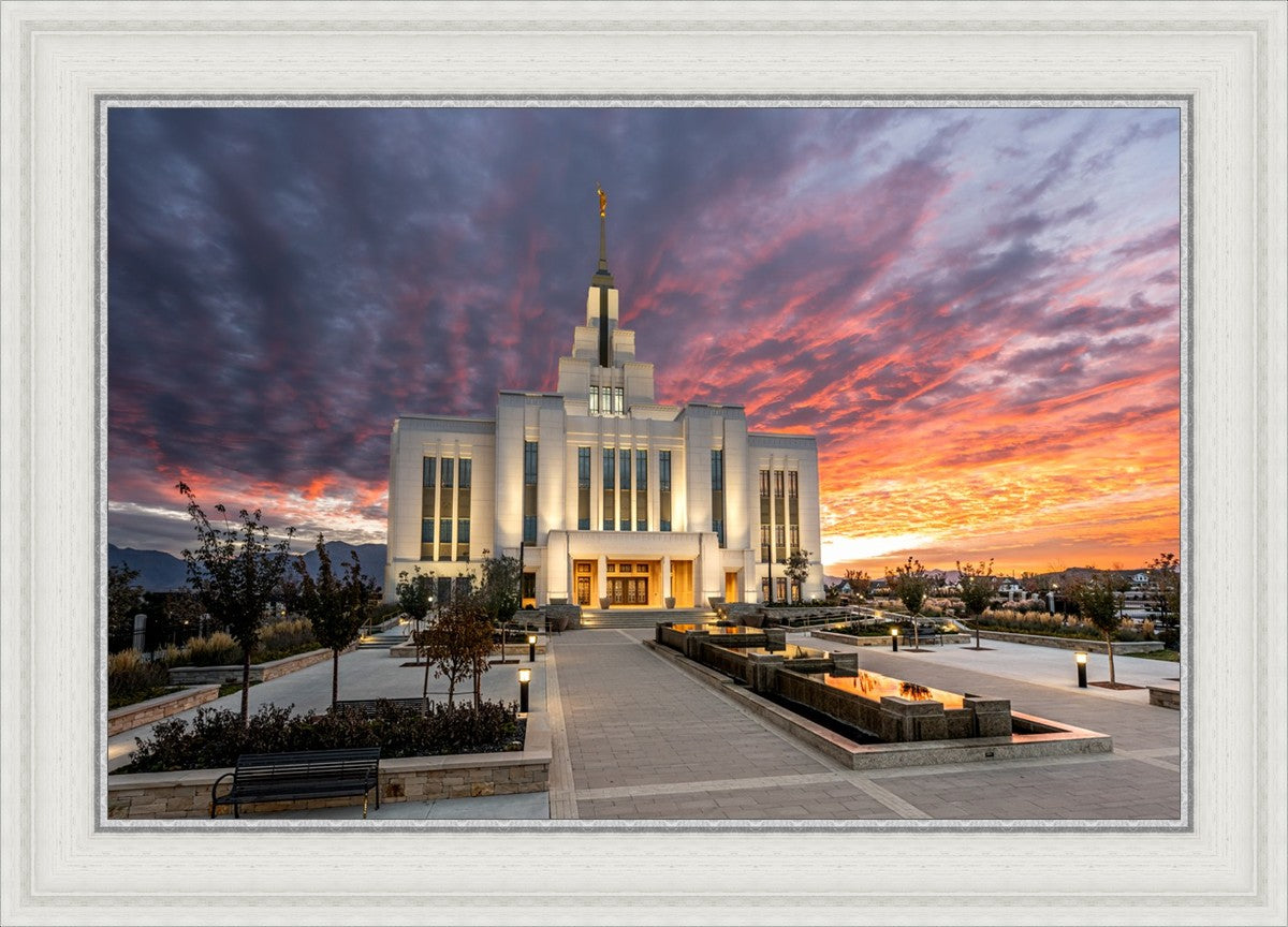 Saratoga Springs Utah Colorful Sunrise