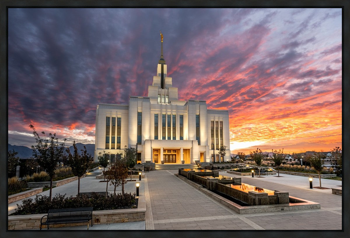Saratoga Springs Utah Colorful Sunrise