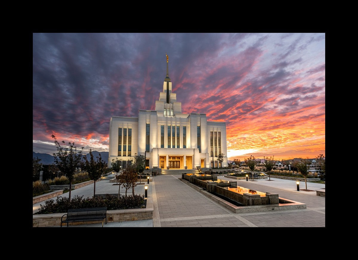 Saratoga Springs Utah Colorful Sunrise
