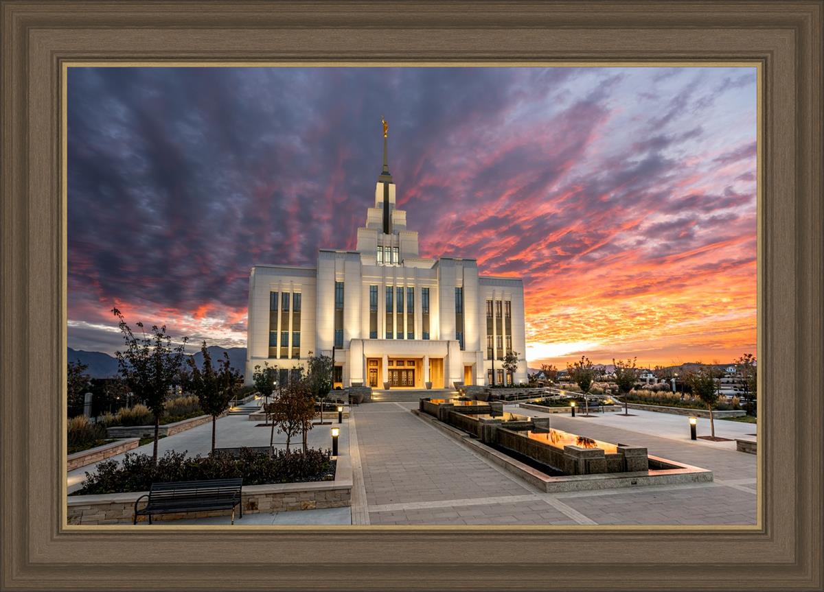 Saratoga Springs Utah Colorful Sunrise