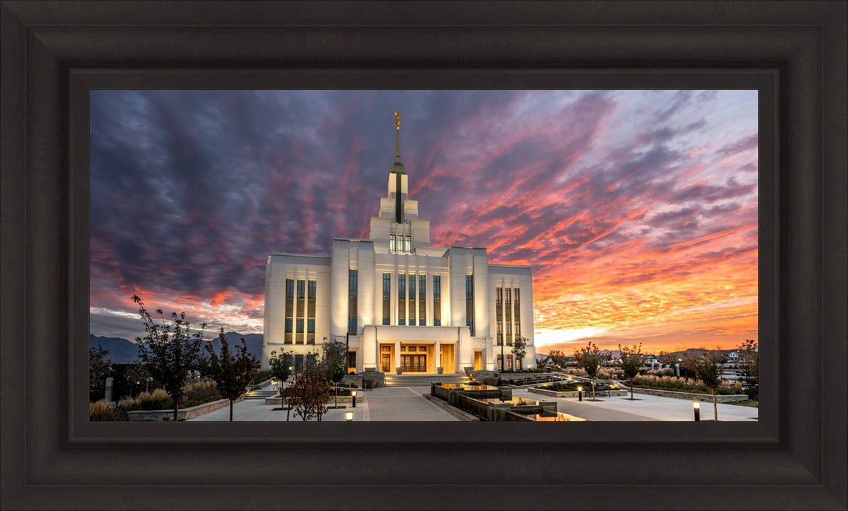 Saratoga Springs Utah Colorful Sunrise