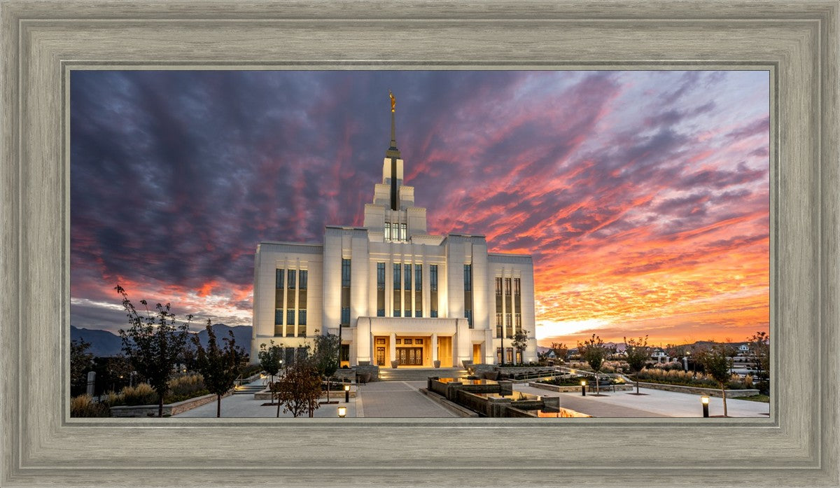 Saratoga Springs Utah Colorful Sunrise