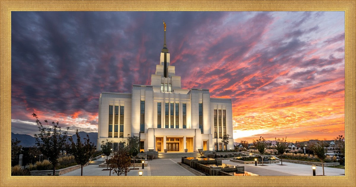 Saratoga Springs Utah Colorful Sunrise