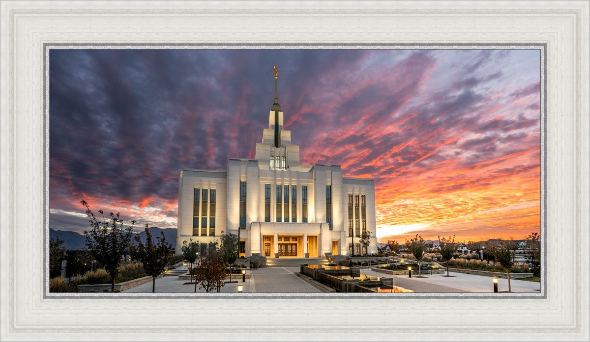 Saratoga Springs Utah Colorful Sunrise