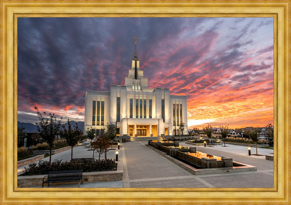 Saratoga Springs Utah Colorful Sunrise