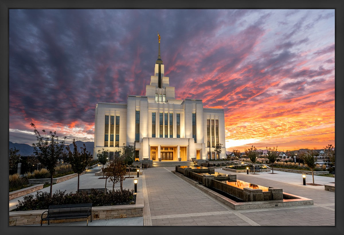 Saratoga Springs Utah Colorful Sunrise
