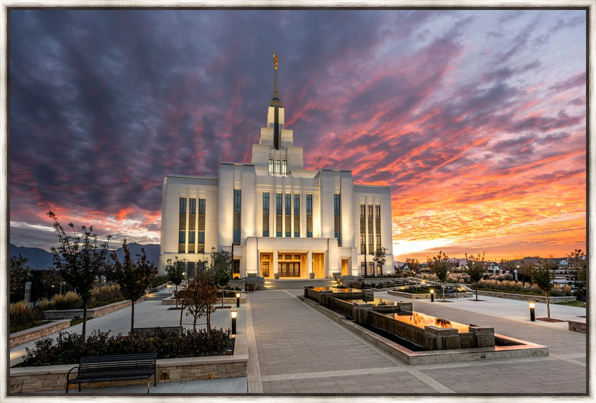 Saratoga Springs Utah Colorful Sunrise