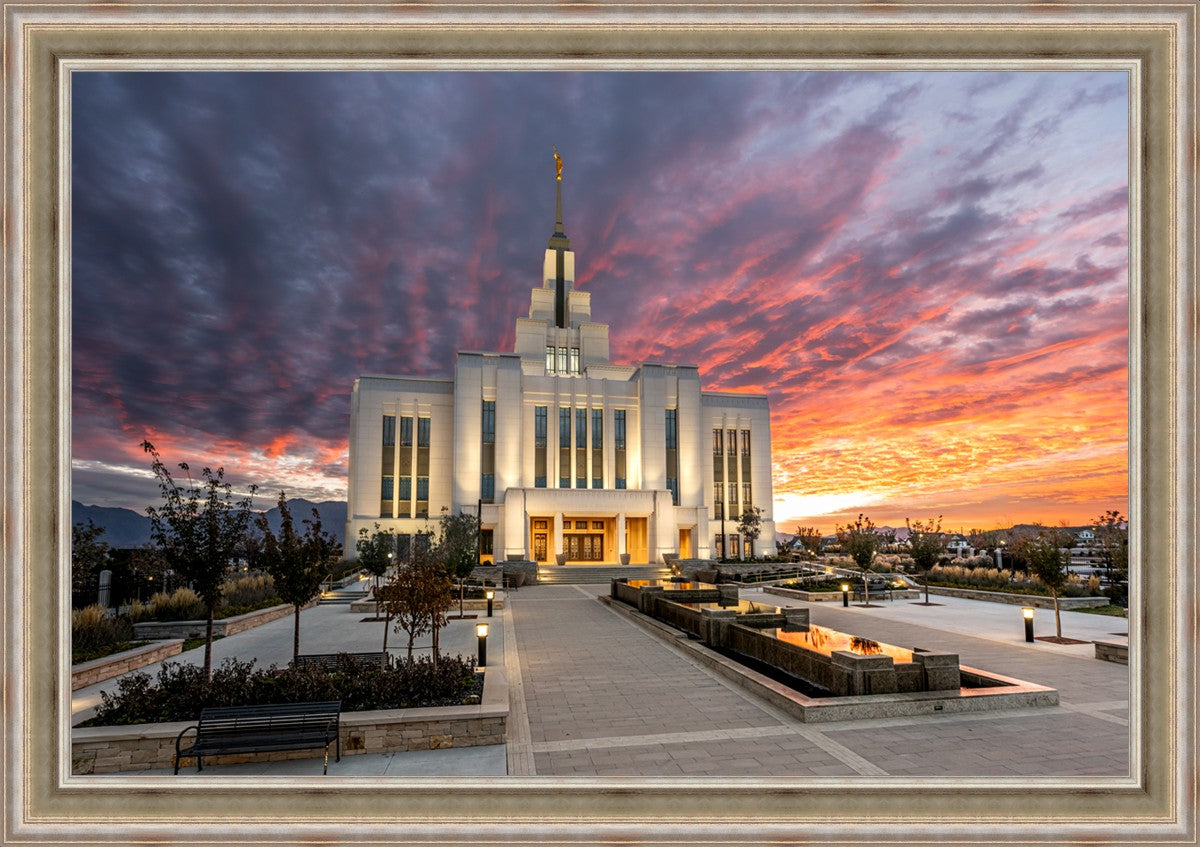 Saratoga Springs Utah Colorful Sunrise