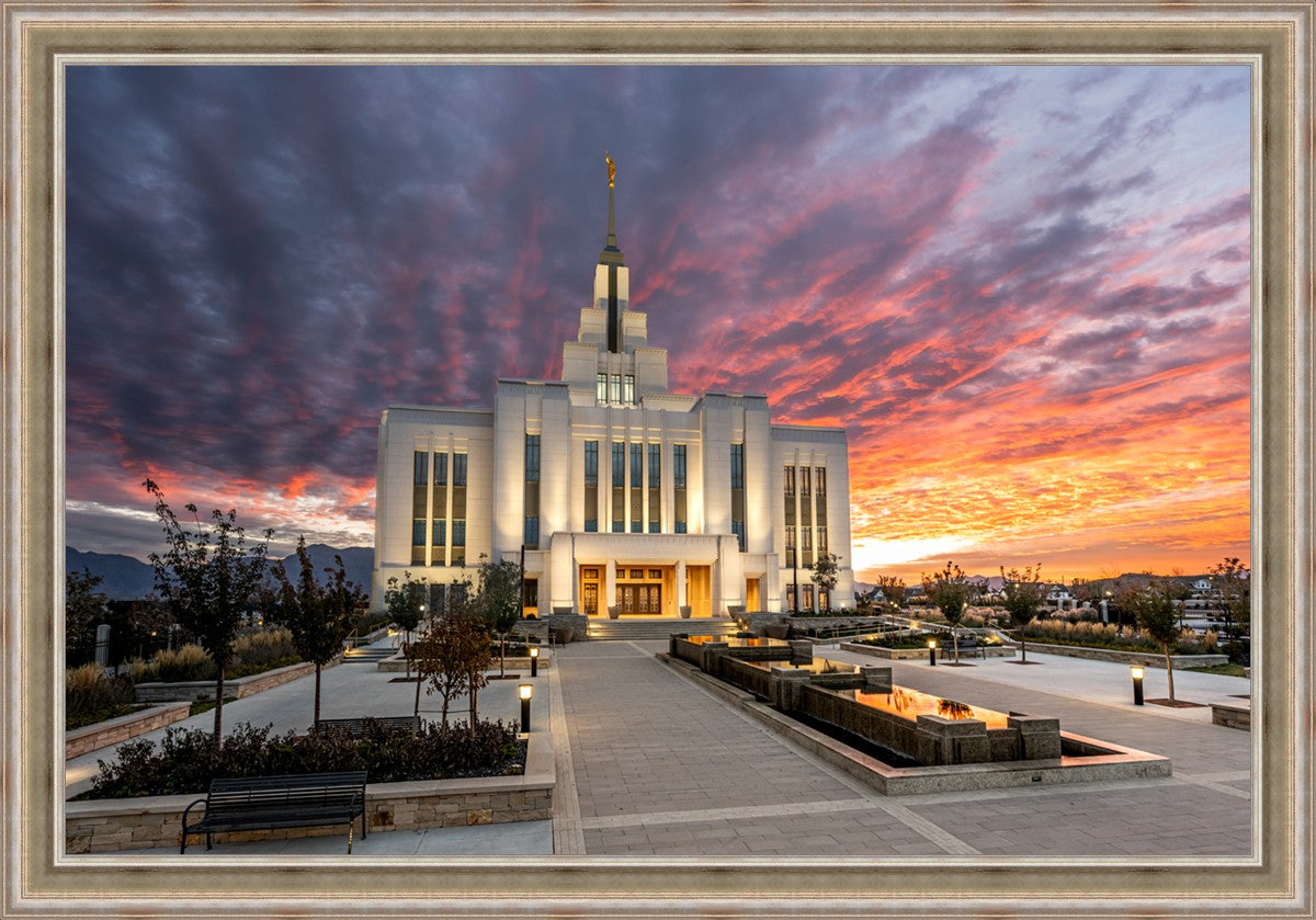 Saratoga Springs Utah Colorful Sunrise