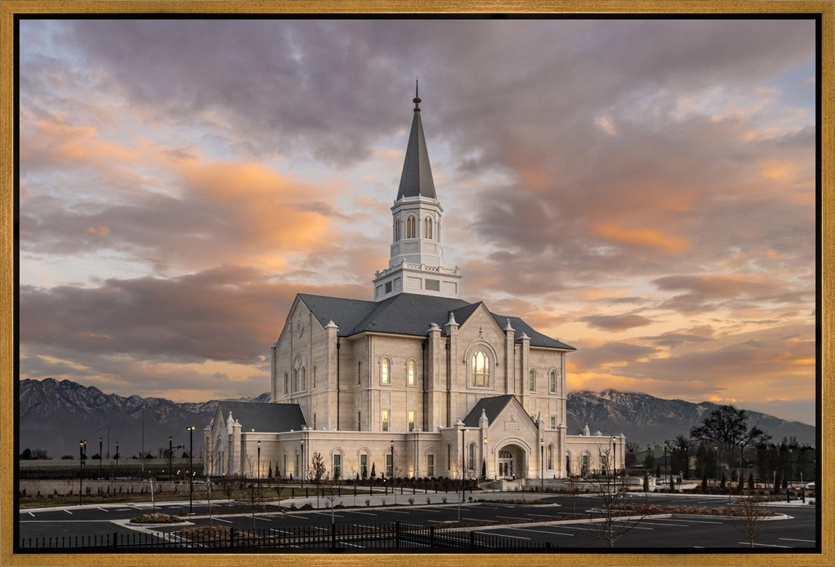 Taylorsville Utah Warm Evening Glow