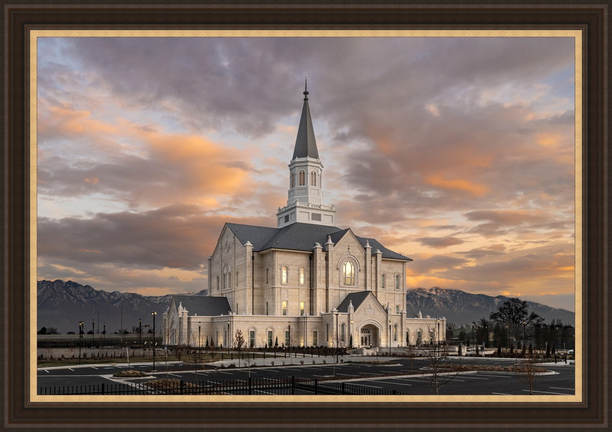 Taylorsville Utah Warm Evening Glow