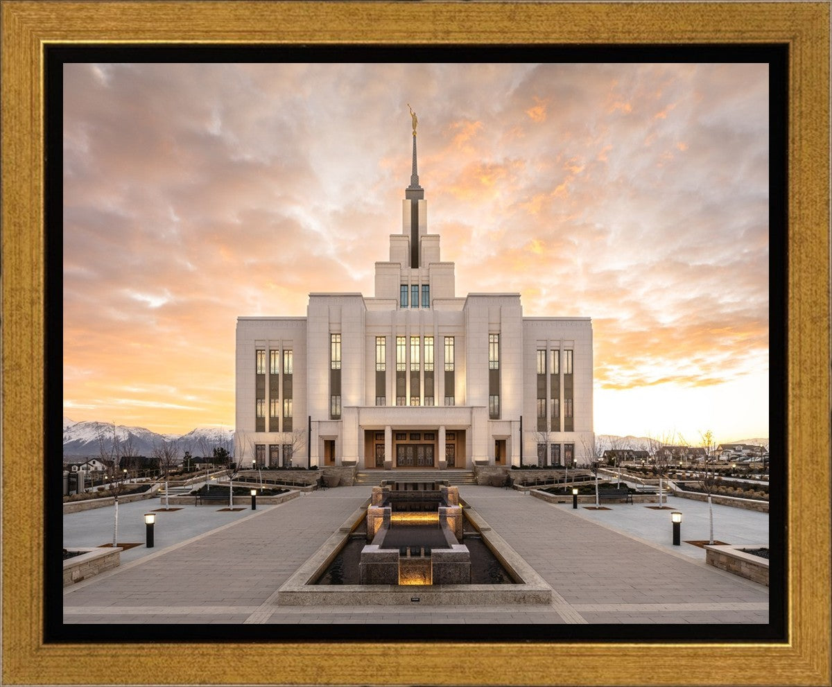 Saratoga Springs Utah Golden Sunrise