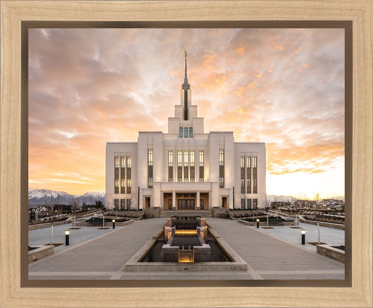 Saratoga Springs Utah Golden Sunrise