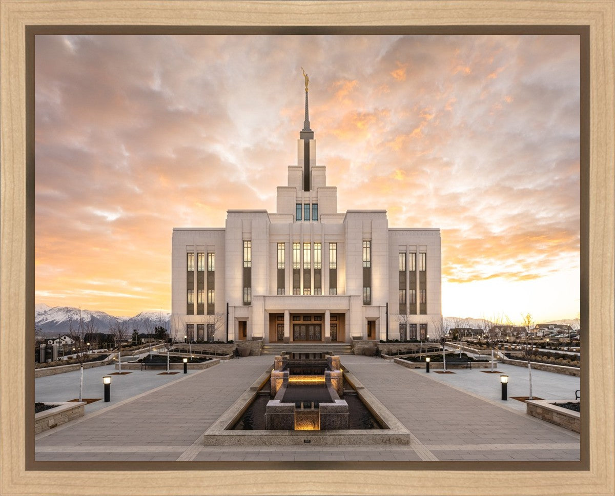 Saratoga Springs Utah Golden Sunrise