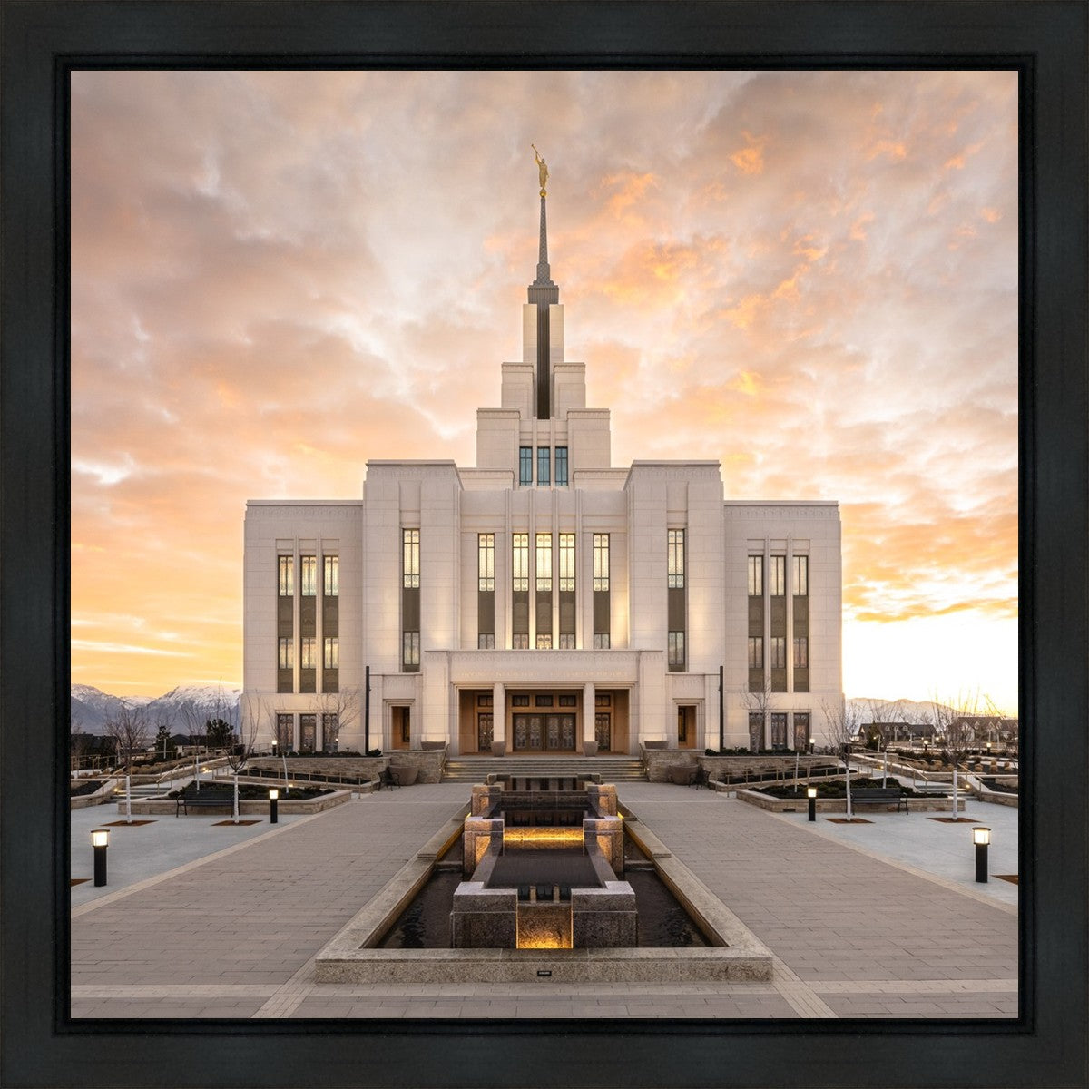 Saratoga Springs Utah Golden Sunrise