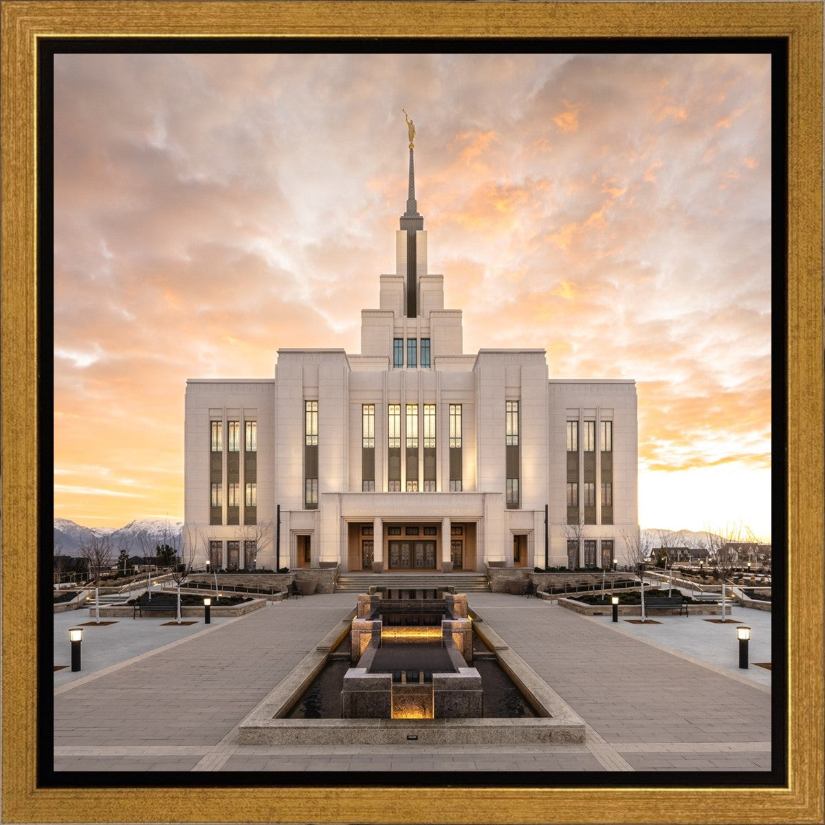 Saratoga Springs Utah Golden Sunrise