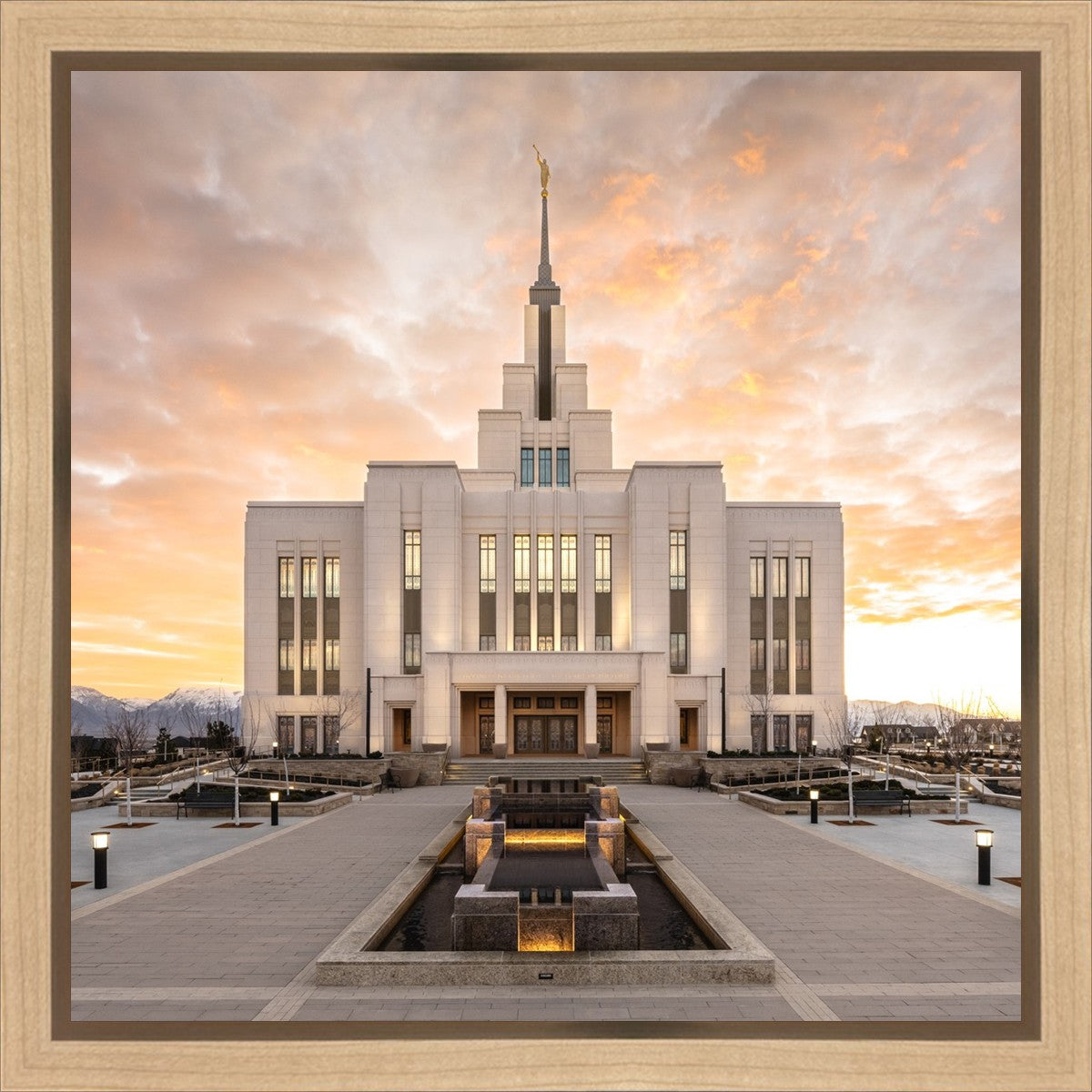 Saratoga Springs Utah Golden Sunrise