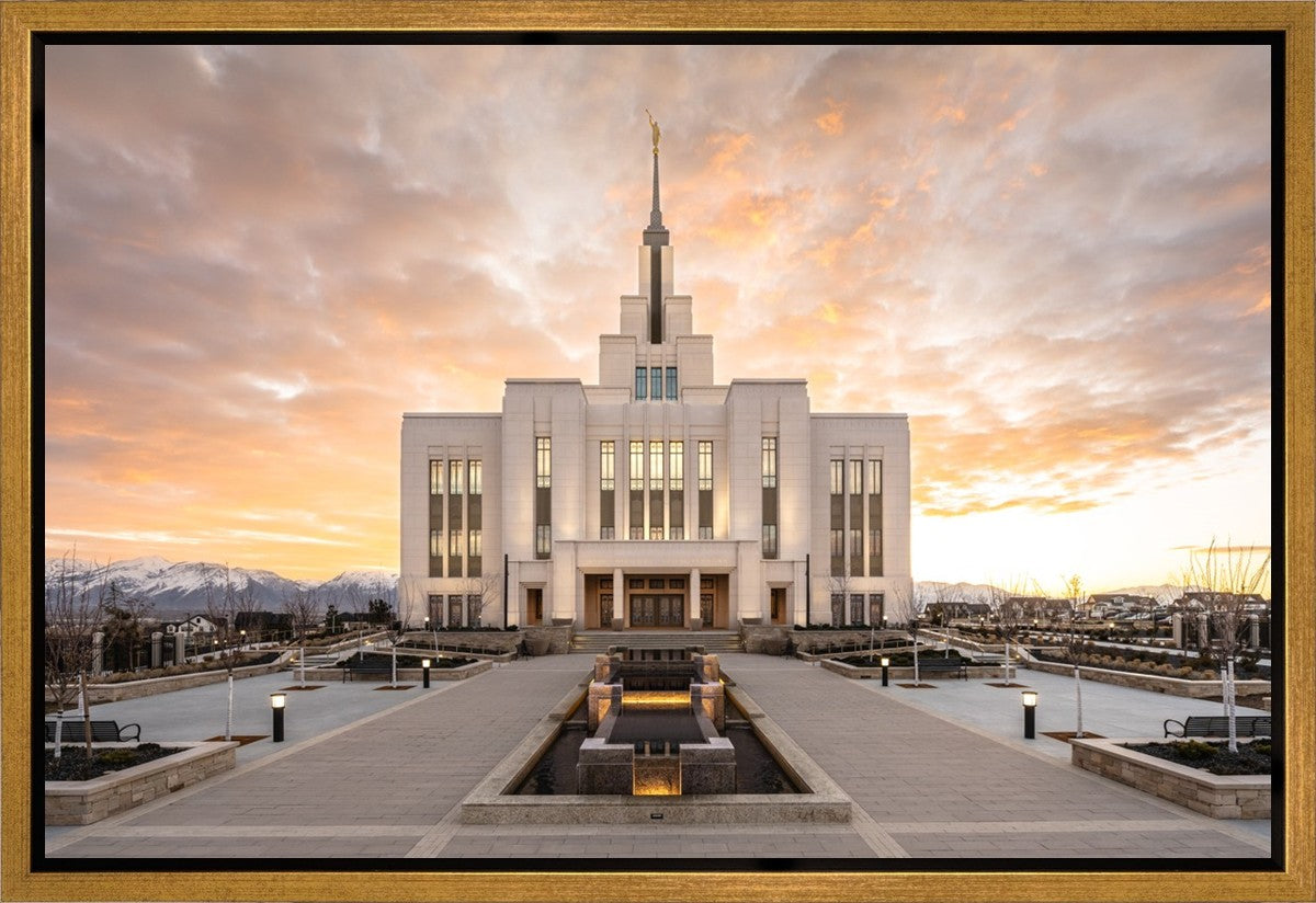 Saratoga Springs Utah Golden Sunrise