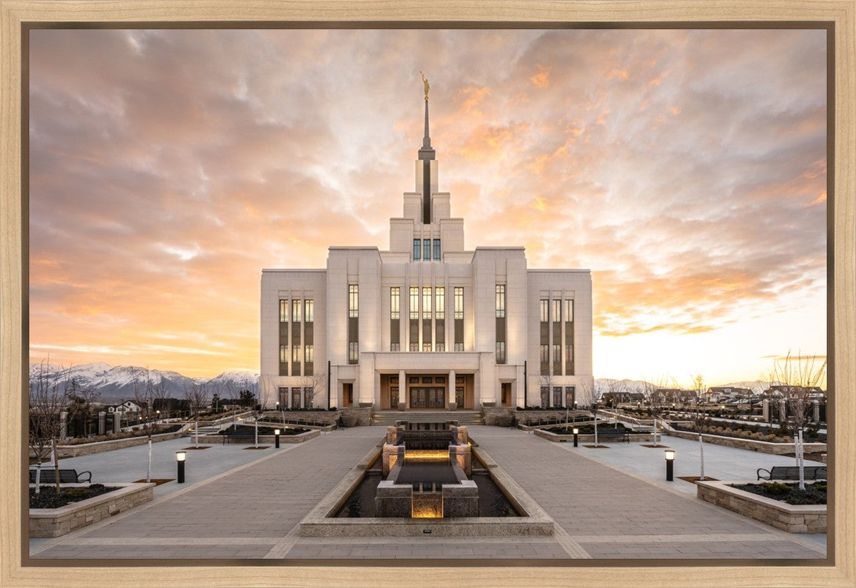 Saratoga Springs Utah Golden Sunrise