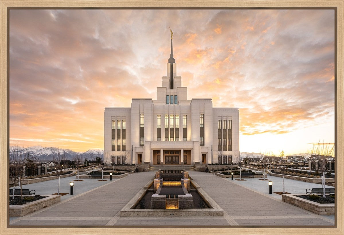 Saratoga Springs Utah Golden Sunrise