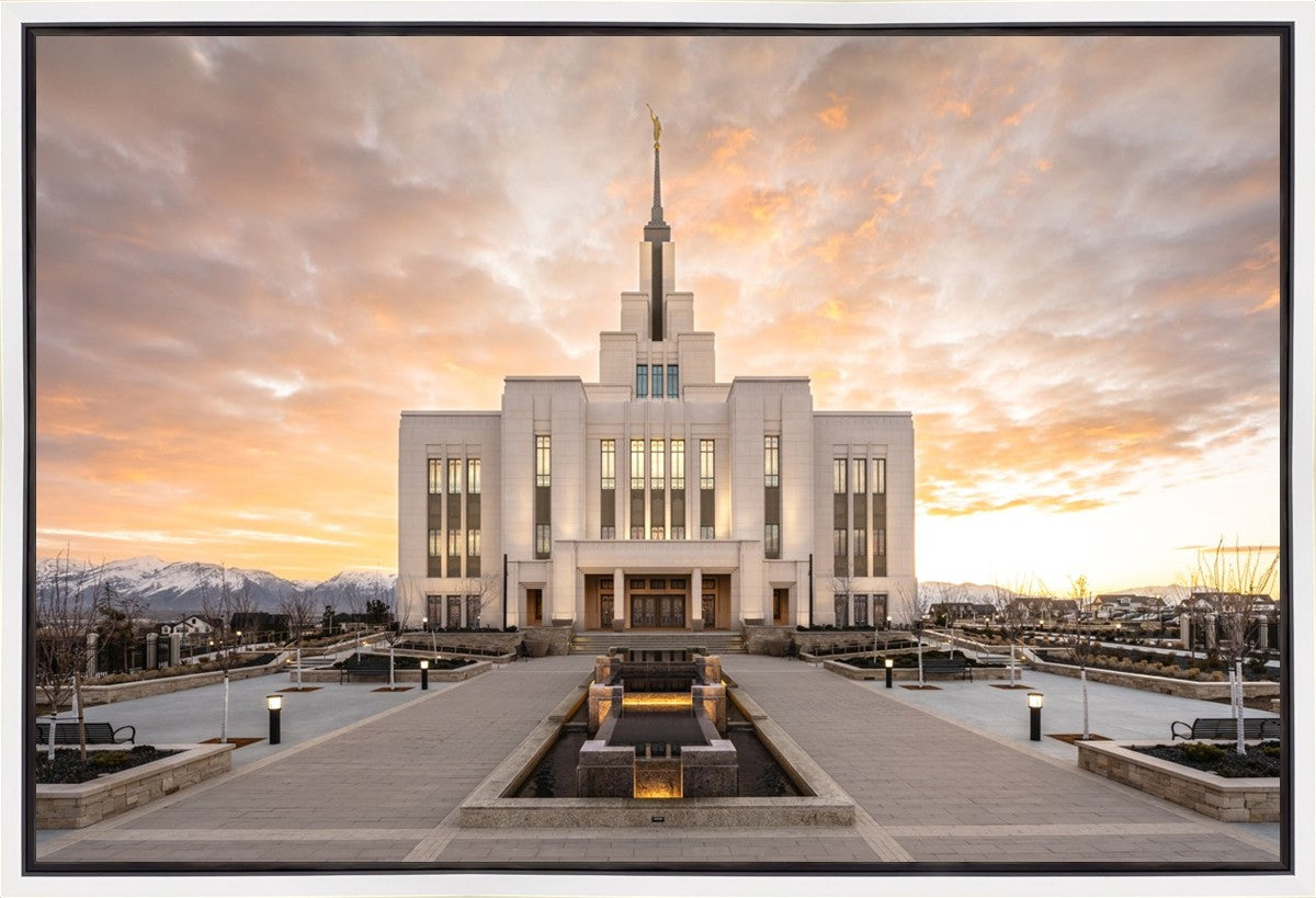 Saratoga Springs Utah Golden Sunrise