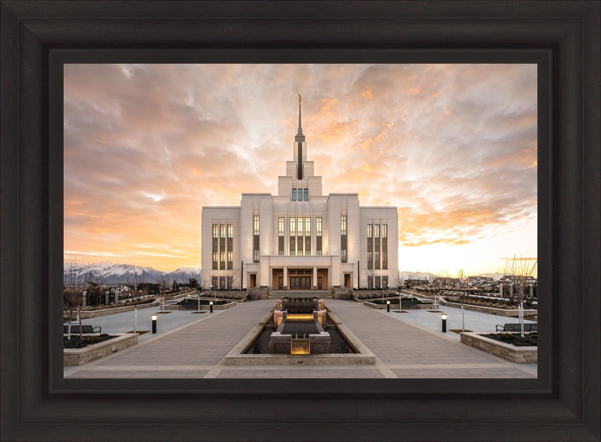 Saratoga Springs Utah Golden Sunrise