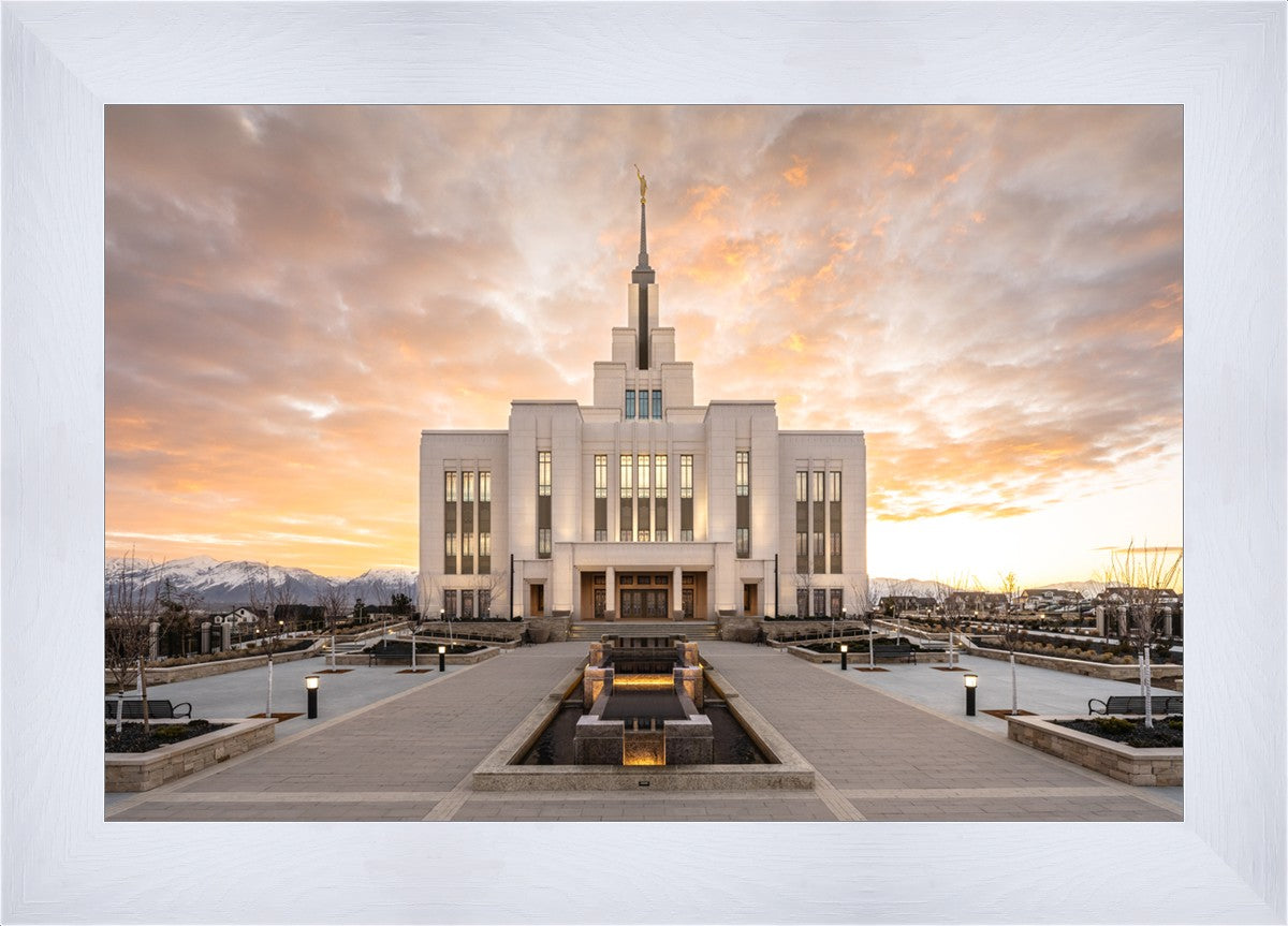 Saratoga Springs Utah Golden Sunrise