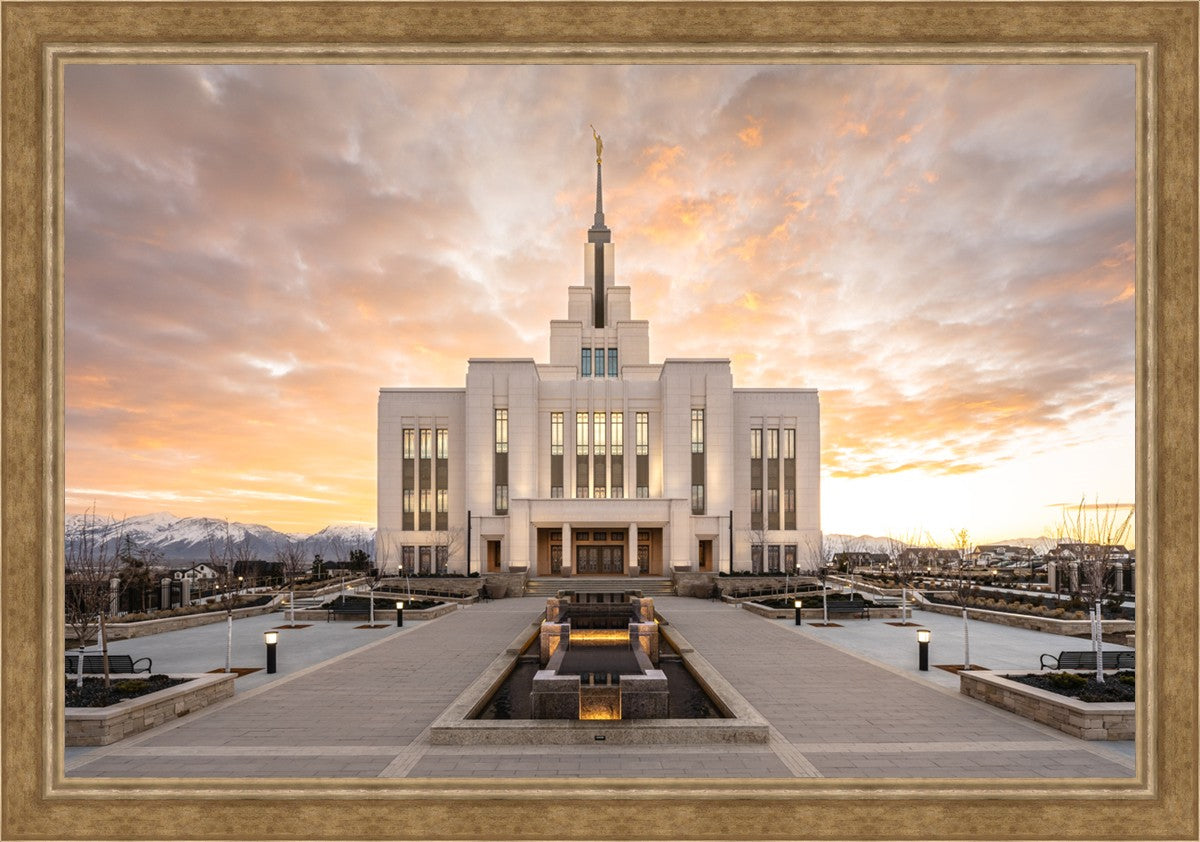 Saratoga Springs Utah Golden Sunrise