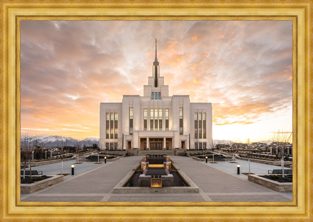 Saratoga Springs Utah Golden Sunrise