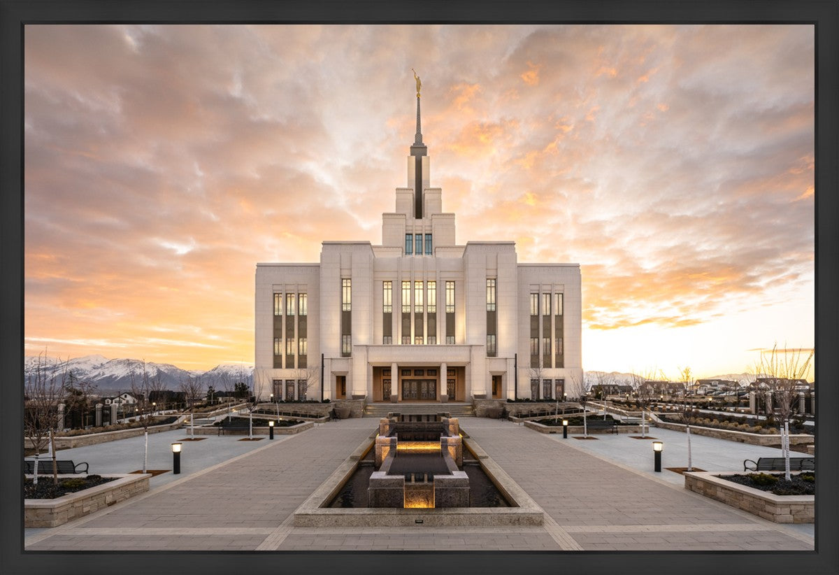 Saratoga Springs Utah Golden Sunrise