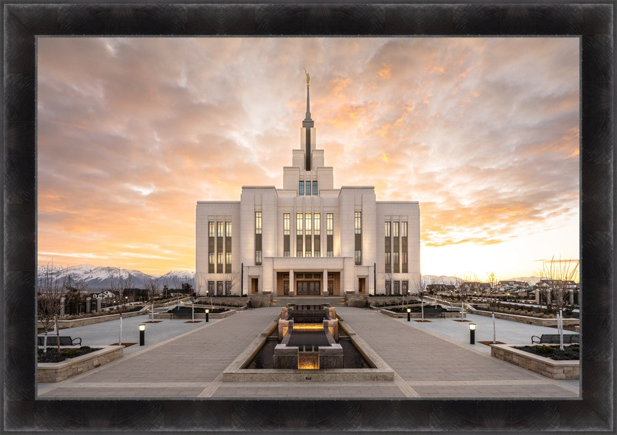 Saratoga Springs Utah Golden Sunrise