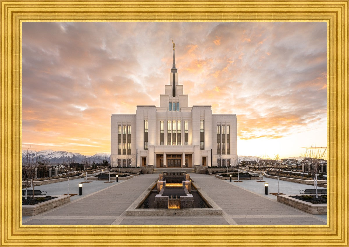 Saratoga Springs Utah Golden Sunrise