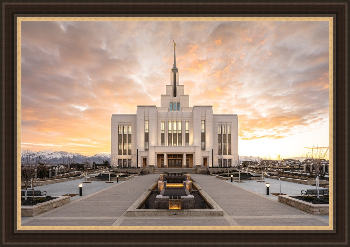 Saratoga Springs Utah Golden Sunrise