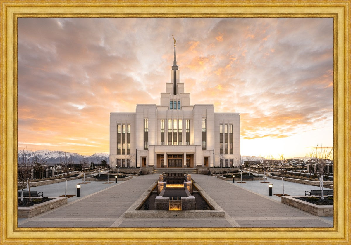 Saratoga Springs Utah Golden Sunrise