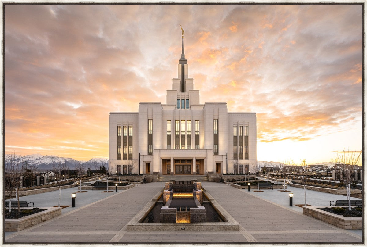 Saratoga Springs Utah Golden Sunrise