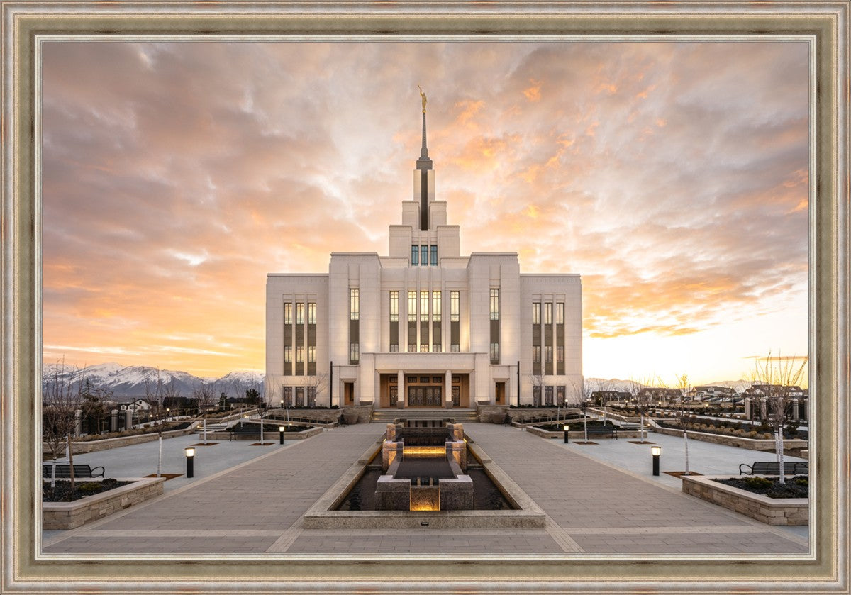 Saratoga Springs Utah Golden Sunrise