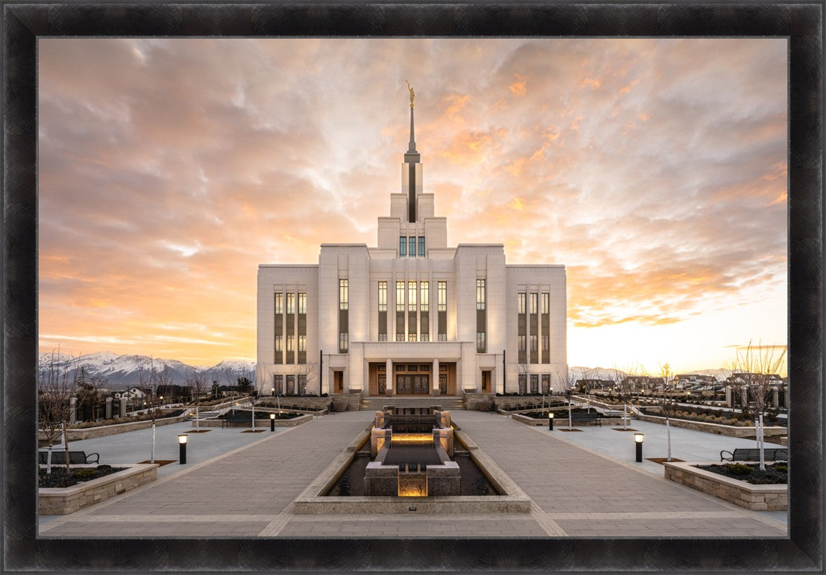 Saratoga Springs Utah Golden Sunrise