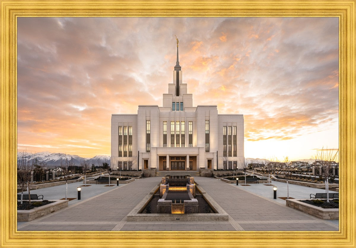 Saratoga Springs Utah Golden Sunrise